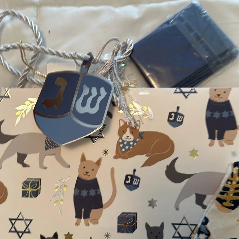 Happy Hanukkah hand towel
